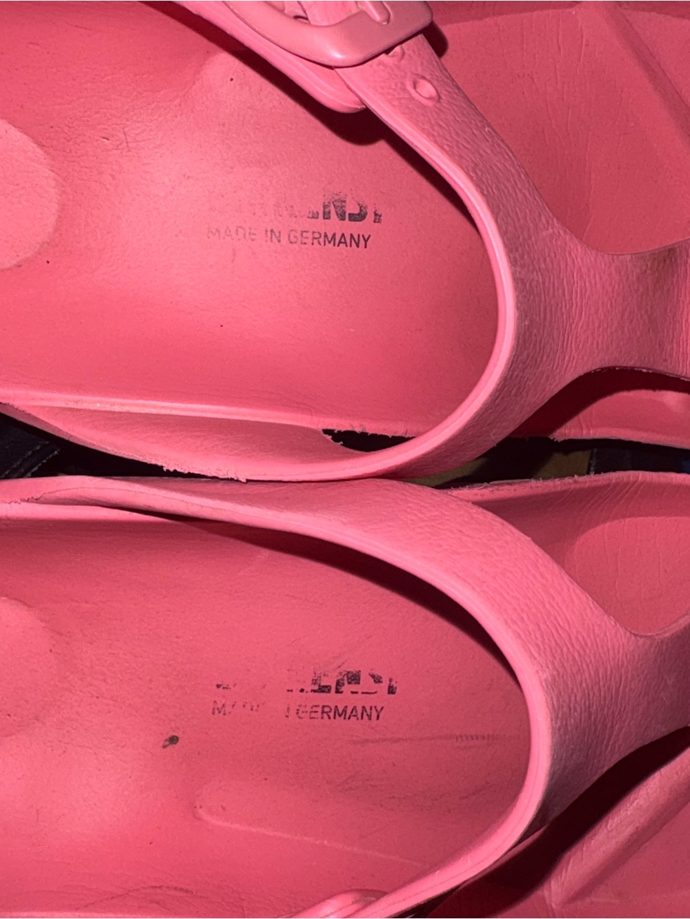 Birkenstock Pink Leather Mary Jane Sandals